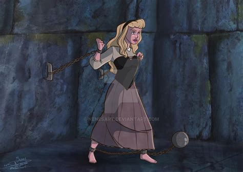 Princess Damsel: Rapunzel bound in dungeon